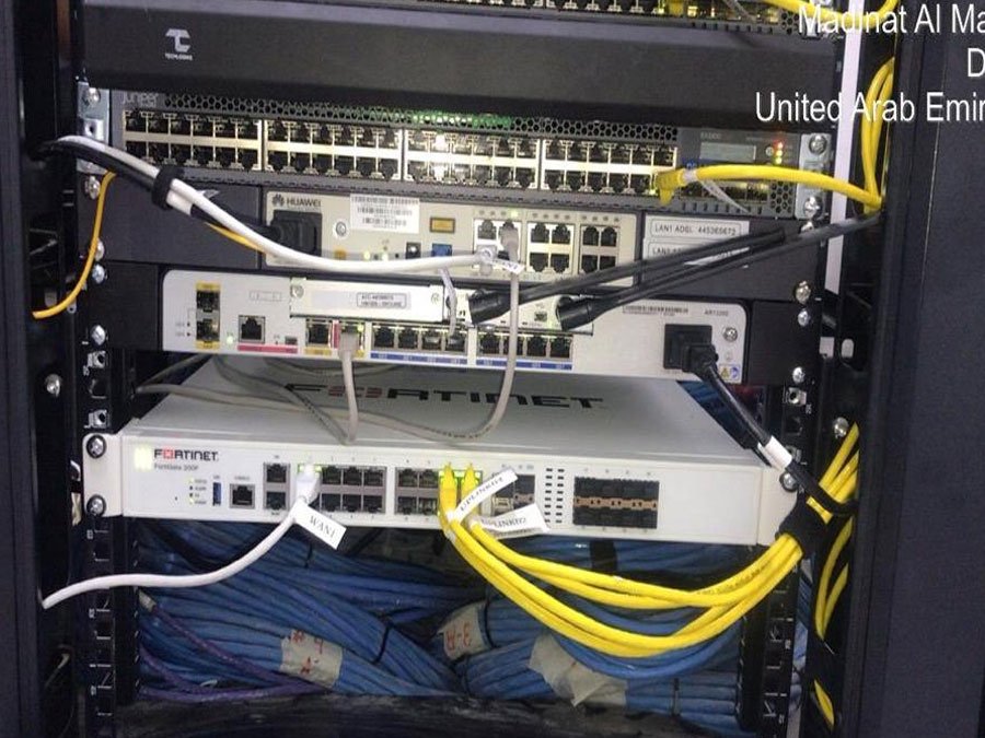 Network rack installation