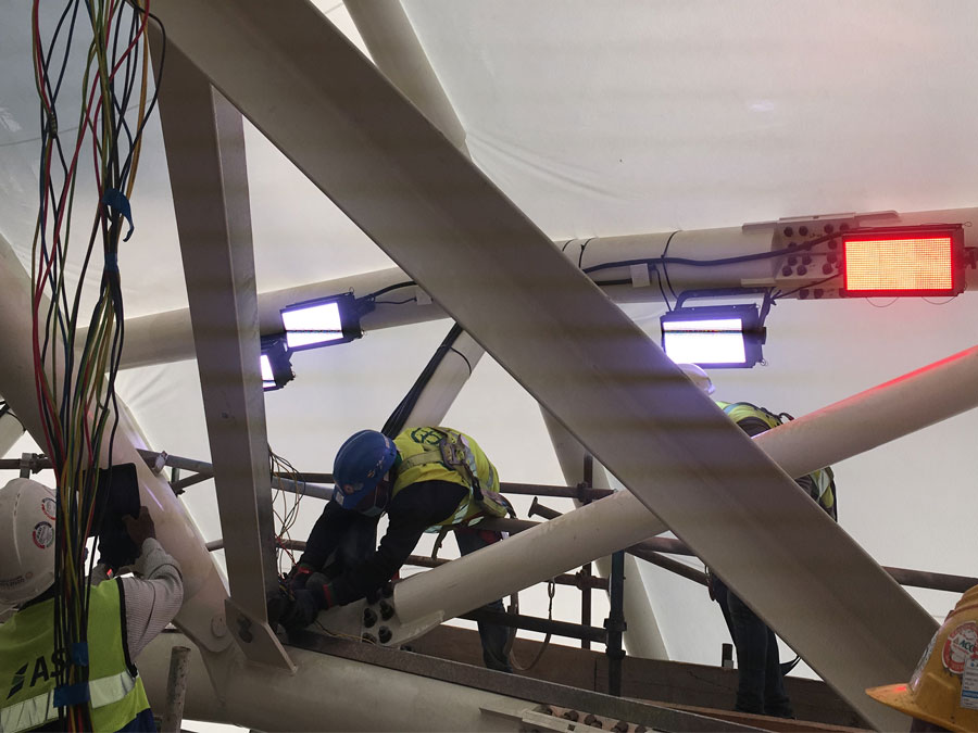 Structural and lighting installation works