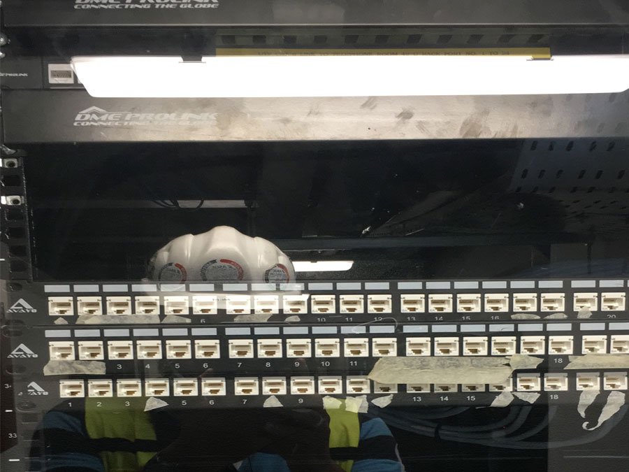 Network patch panel installation