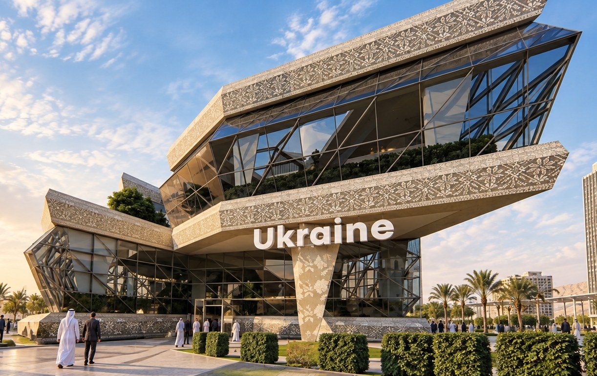 Ukraine Pavilion exterior
